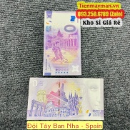 Bộ tiền 0 Euro lưu niệm đội TÂY BAN NHA - SPAIN quảng bá World Cup 2022 VIP