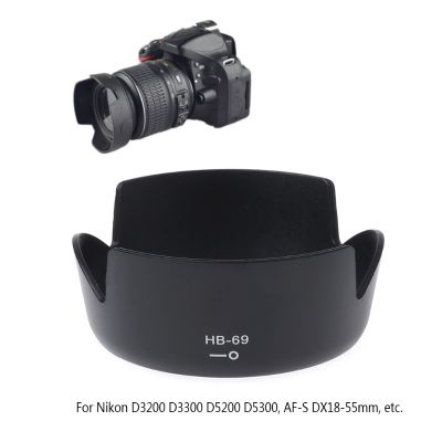 HB-69 Bayonet Mount กล้องเลนส์สำหรับ Nikon D3200 D3300 D5200 D5300 DX18-55mm-Yrrey