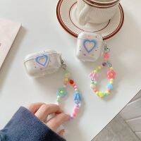 HF เคสสำหรับ Airpods 3ฝาครอบ Love กลิตเตอร์ TPU นิ่มห่วงแขวนเคสหูฟังไร้สาย Airpods1/2 Pro กันกระแทกกล่องเก็บของ