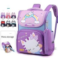 【hot sale】✲▲ C16 2022 new cartoon fashion cute primary school bag 1-4 grade boys and girls backpack childrens lightweight orthopedic backpack