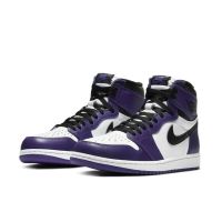 2023 Original Mens J 1 R High OG I A J 1 Court Purple White Black 555088-500 sports shoes LJR high quality G407