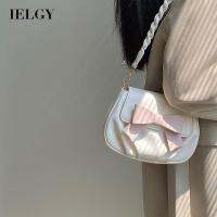 IELGY ผู้หญิง Niche Bow Crossbody กระเป๋ากลมเล็ก