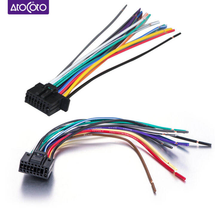 Car Stereo Radio Plug KENWOOD ISO Wiring Harness Adapter Connector 16 Pin NS_m E