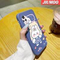 JIUMOO เคสสำหรับ Vivo V20 2020 V20 2021เคสการ์ตูนกระต่ายน่ารักบางสวยงามเคสป้องกันขอบสี่เหลี่ยม Softcase เคสกันกระแทก