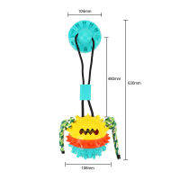สำหรับสัตว์เลี้ยงเคี้ยวกัดลูกสุนัขของเล่นฟันทำความสะอาดอุปกรณ์สัตว์เลี้ยงลากจูงแบบโต้ตอบซิลิคอนดูด Cuphot