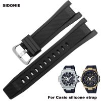 สายนาฬิกาข้อมือยางสำหรับ Casio GST-W120L S130L B100 S310 GST-W100G สายนาฬิกาซิลิโคนอุปกรณ์เสริม26-14มม. CarterFa