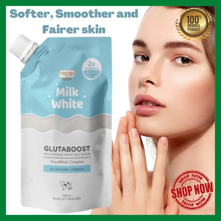 🌸ORIGINAL Fresh Skinlab Milk White Glutaboost Moisturizing Cream Salt