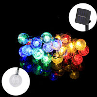 Solar String Lights Outdoor Garden Crystal ball LED Light 5M7M12M Waterproof Solar Powered Patio Lamp For Christmas Party Decor