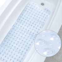 2021New style PVC bathroom mat non-slip soft suction cup antibacterial shower bath mat bathroom bathtub extra long bath mat 100X40CM