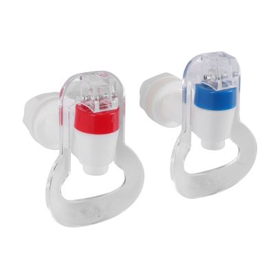 Water Dispenser Replacement Push Faucet - Cold and Hot Water Spigot Blue and Red Pack