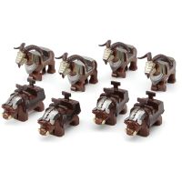 【CW】 Single Wild Dwarf Boar Sheep Goat Mount Building Blocks MOC Medieval Series Animal Accessories Model Kits Bricks Kids Toys