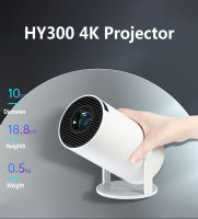 Spot โปรเจคเตอร์ Xiaomi ใหม่4K แอนดรอยด์11 Wifi 200 ANSI Allwinner H713 HY300 BT5.0 1080P 1280X720P บ้านโรงหนังกลางแจ้งแบบพกพา