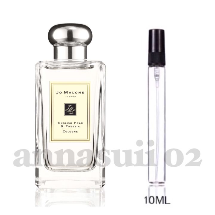 พร้อมส่งน้ำหอมแบรนด์เนมแท้jo-malone-english-pearแบ่งขายขนาด10ml-เทสเตอร์น้ำหอมแบรนด์เนมจากขวดน้ำหอม