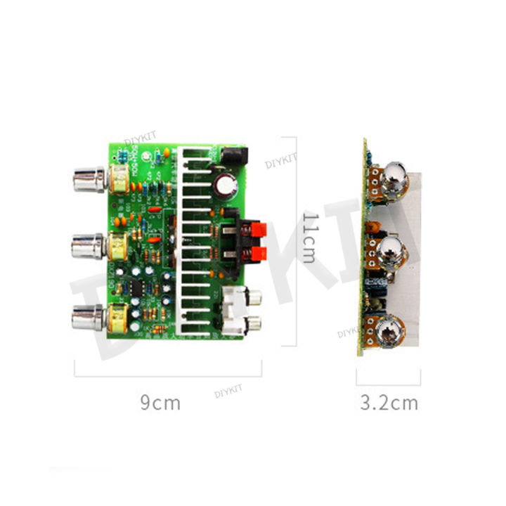 dx7190-บอร์ดเครื่องขยายเสียง-อินทิเกรตแอมป์-100วัตต์-สเตอริโอ-ic-japan-ปรับทุ้ม-แหลมได้-มี-heatsink-ฮีทซิงค์-ระบายความร้อนอย่างดี-มีคอนเนคเตอร์-conne