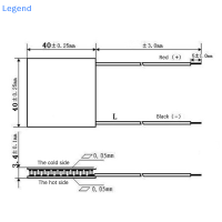 ?【Lowest price】Legend TEC1-12705 thermoelectric Cooler Peltier 40*40mm 12V Peltier elemente MODULE