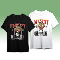 เสื้อยืดคอกลม สกรีนลาย DEADLIFT ZOMBIE แขนสั้น  ผ้า COTTON 100%