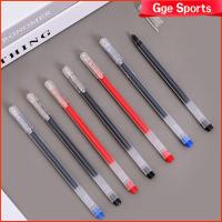 GGE SPORTS 10PCS หมึกดำ/น้ำเงิน/แดง ปากกาเจล 0.5มม. ปลายเข็ม ปากกาลูกลื่น เครื่องมือสำหรับเขียน แบบแห้งเร็ว ปากกาที่เป็นกลาง โรงเรียนออฟฟิศออฟฟิศ