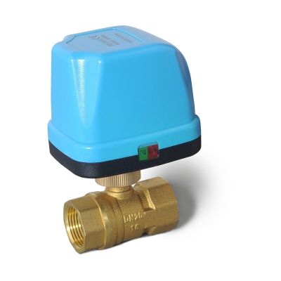 Miniature Electric actuator Two-way motorized Ball 3 way Valve with Three-wire Two-control for Air Conditioning Water Heating