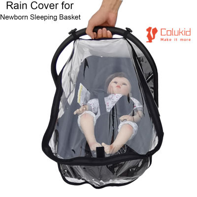 เบบี้เด็ก®Rain Cover Weather Shield พลาสติกตาข่ายใสเสื้อกันฝนมุ้งกันยุงสำหรับตะกร้านอนทารกแรกเกิดและ Baby Car Seat