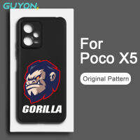 Guyon ซิลิโคนเหลวกันกระแทกสำหรับ Xiaomi Poco X5 Pro เคสนิ่มลายดีไซน์ดั้งเดิม