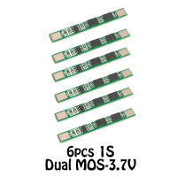 6ชิ้น2ชิ้น1วินาที3.7V 18650แผ่นป้องกันแบตเตอรี่ไลโปลิเธียม Li-Ion แพ็ค BMS ค่าโมดูล Doule 2 MOS PCB สามารถจุดเชื่อมด้วยเหล็ก