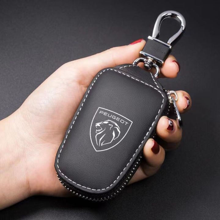 leather-car-key-protection-shell-bag-car-key-case-car-keychain-for-peugeot-206-308-307-207-208-3008-407-508-accessories