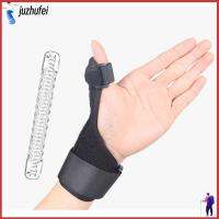 JUZHUFEI ผ้าโอเค ปลอกเอ็นอักเสบ แถบสปริง แถบอลูมิเนียม สายรัดอุโมงค์ splint carpal ของใหม่ สีดำสีดำ นิ้วหัวแม่มือเสริมยามนิ้ว สายรัดข้อมือ