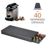 ถาดเหล็กใส่แคปซูลกาแฟ คุณภาพดี สําหรับ Nespresso 40 ชิ้น