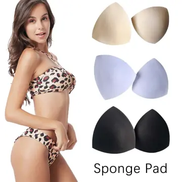 Woman Swimsuit Pads Sponge Foam Push Up Enhancer Chest Cup Breast Swimwear Inserts  Bra Pad Foam Insert Chest Cup