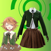 Danganronpa: Trigger Happy Havoc Cosplay Chihiro Fujisaki Cos School Uniform Cosplay Suit Halloween Stage Costume|Danganronpa: ทริกเกอร์ Happy Havoc คอสเพลย์ Chihiro Fujisaki Cos ชุดคอสเพลย์ชุดคอสเพลย์ฮาโลวีนเวทีเครื่องแต่งกาย