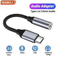 【YF】 Nylon Braid USB Type C To 3.5mm Aux Adapter Type-c 3 5 Jack Audio Cable Earphone Converter for Samsung  Xiaomi POCO iPad