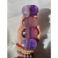 1PC Natural Purple Fluorite PalmStone ฟลูออไรท์สีม่วง  | Top Quality | Fluorite brings strong balancing energy