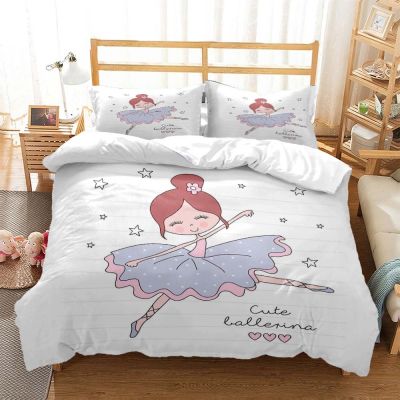 【hot】✾ Ballet Minimalist Fashion Bed Three Piece Set soft and comfortable Comforter bedding sets Customizable for girl