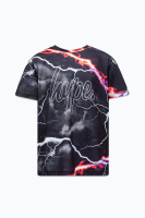 HYPE BOYS BLACK SMOKEY STORM OUTLINE SCRIPT T-SHIRT