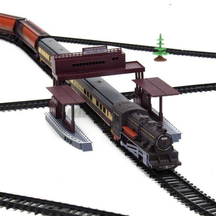 electric-large-classic-train-set-rail-track-carriages-kids-vehicle-toy-gift-train-set-metal-alloy-electric-trains-w-steam-locomotive-oil-tank-train-cargo-cars-tracks-train-toys-lights-toys-kids-friend