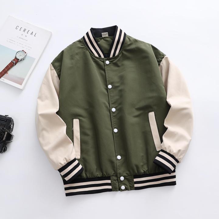 Arlo fashion baseball casual jacket with secret pocket inside button ...