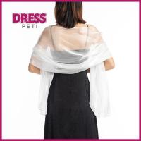 PETI DRESS เจ้าสาวในบ้าน ชุดราตรีคลุมไหล่ เพื่อนเจ้าสาวสไตล์เพื่อนเจ้าสาว แต่งงานในงานแต่งงาน ไหมพรมคลุมไหล่ แฟชั่นสำหรับผู้หญิง ปาร์ตี้งานปาร์ตี้ เสื้อคลุมกันแดดผ้าพันคอ