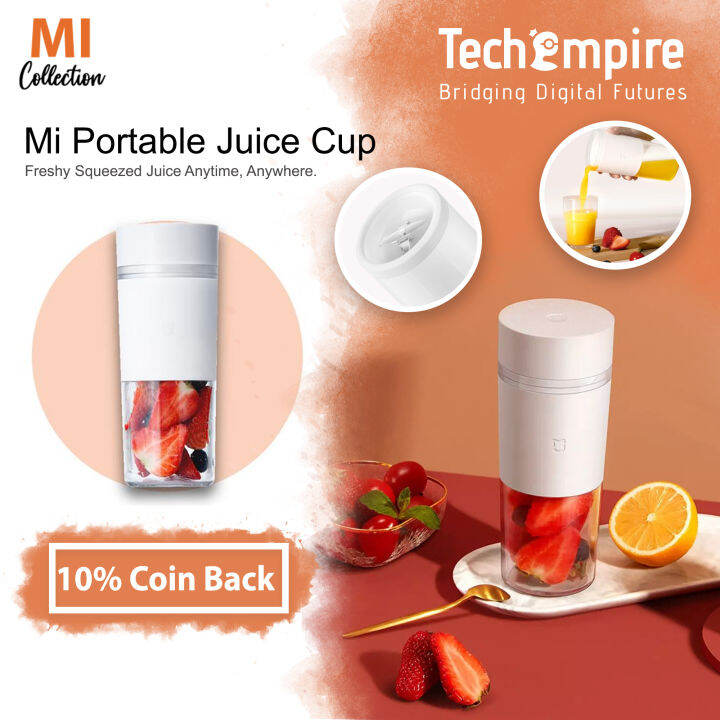 Xiaomi 300ML Rechargeable Portable Juicer Cup - MJZZB01PL Fruit Juicing ...