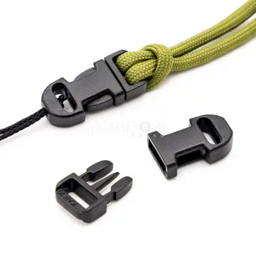 50pcs Zipper Pull Cord Lock Cord Ends Paracord Clips Plastic Buckle for  Paracord Cord,Shoes,Molle Backpack Accessories