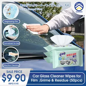 Car Glass Oil Film Removing Wipes Cleaner For Auto Windshield Cleaning  Vehile Window Powerful Car Glass Decontamination Wipes