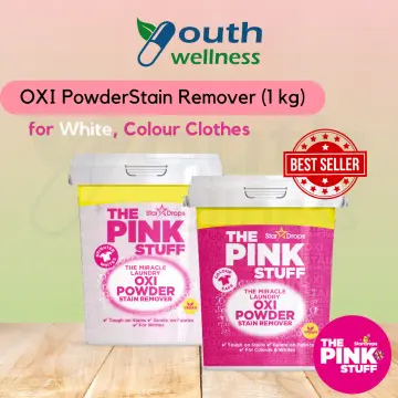 THE PINK STUFF Stain remover powder for whites 1kg -   -skonh-afaireshs-lekedwn-gia-leyka-1kg