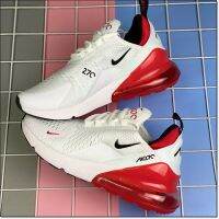 RT 2023 HOT 【Original】 ΝΙΚΕ Fashion Ar* Maxx- 270 Breathable Running Shoes Comfortable Sports Shoes White Red