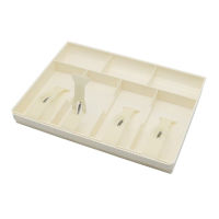 4 Grid Replacement Box Money Supermarket Cash Register Tray Ho With Clip Coin Drawer Shop ABS Cashier Classify Organizer