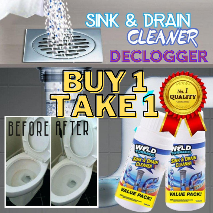 BUY 1 TAKE 1 WILD TORNADO SINK AND DRAIN CLEANER pangtanggal ng bara sa