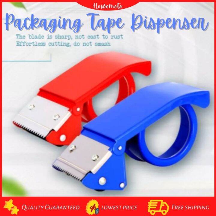 60mm Packaging Tape Dispenser Big Heavy Duty Packing Tape Cutter [HW10060] Red Tape Dispenser