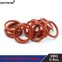 【hot】✒▧ 10pcs VMQ O Gasket Thickness 3.5mm 10 46mm Silicone Rubber Washer Round Nontoxi