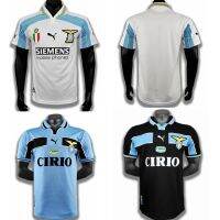 shot goods Top quality 2000 2001 Lazio home retro maillot de foot