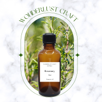 หัวน้ำหอม Fragrance Oil กลิ่น Rosemary 30ml เกรดCosmeticสำหรับเทียน ก้านไม้หอม สบู่ เครื่องสำอางค์ Wonderlust Craft