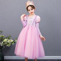 Princess Girls Rapunzel Dress Kids Summer Tangled Fancy Princess Costume Children Disguise Birthday Carnival Halloween Party Clo