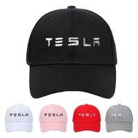 [Hat vendor]หมวกลายปักตัวอักษรกันแดดปีกแบนราบผู้ชายสำหรับ Tesla หมวกเบสบอลแฟชั่นฮิปฮอปสตรีทแวร์กีฬากลางแจ้งวิ่งกอล์ฟปรับได้